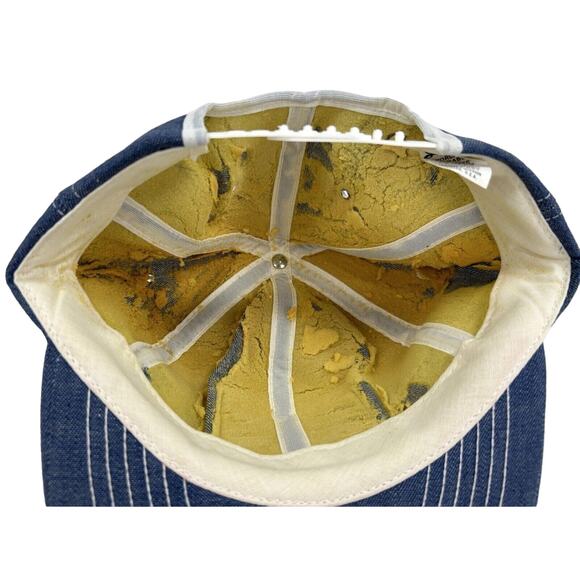 Vintage Denim Dayton Tires Patch Jean Snapback Hat by Swingster - Picture 4 of 5